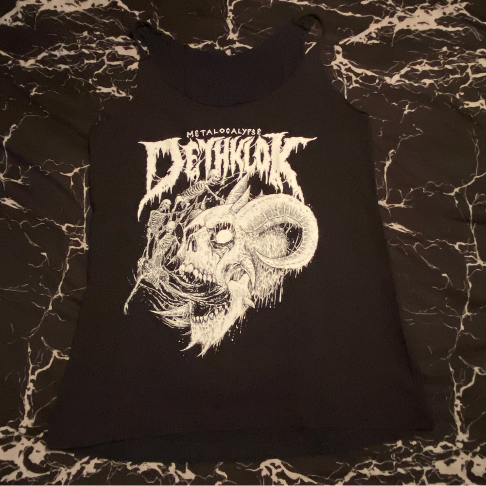 Metalocalypse Dethklok Skull Shirt DIY Tank Top